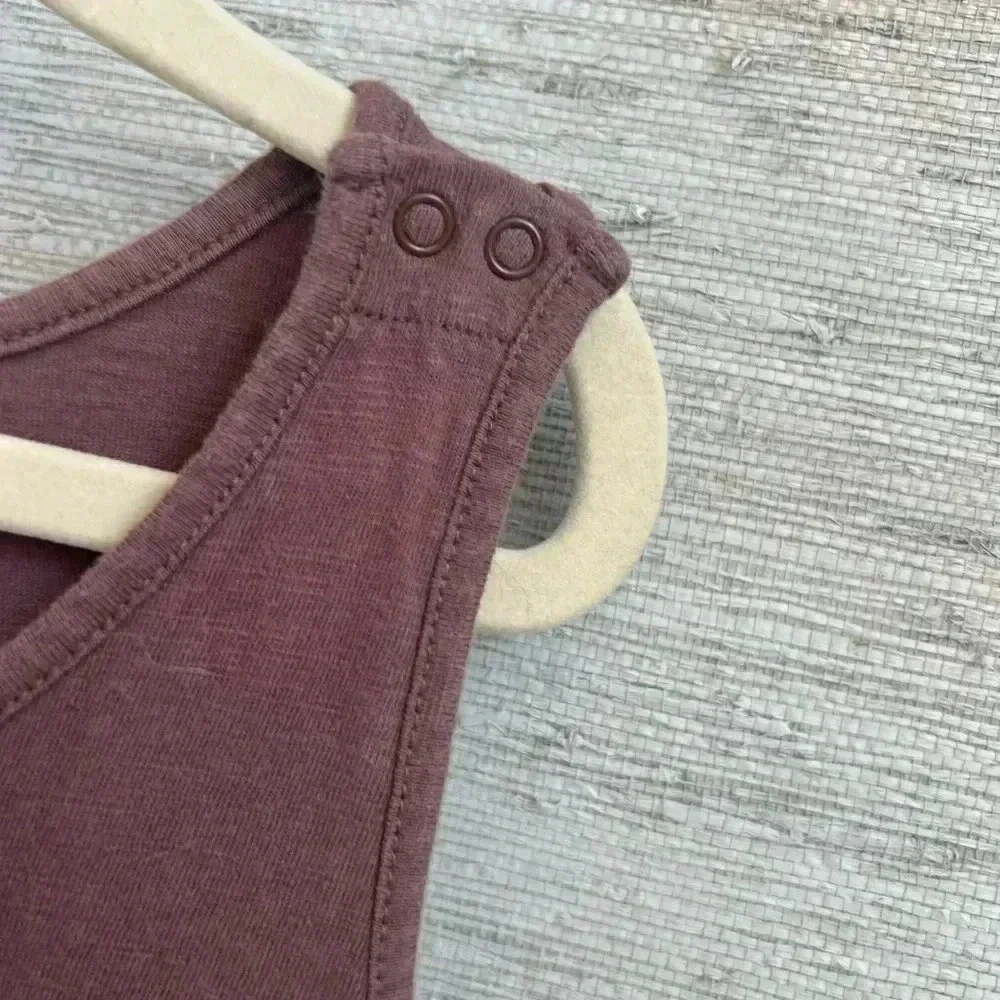 Gap kids girls xl 12 cutout romper shorts sleeveless peppercorn brown